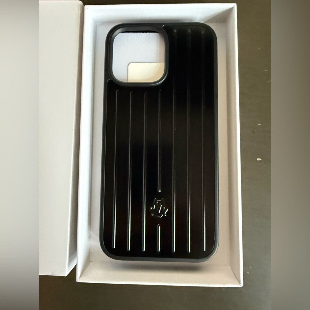 RIMOWA Black iPhone Case for iPhone 16 Pro